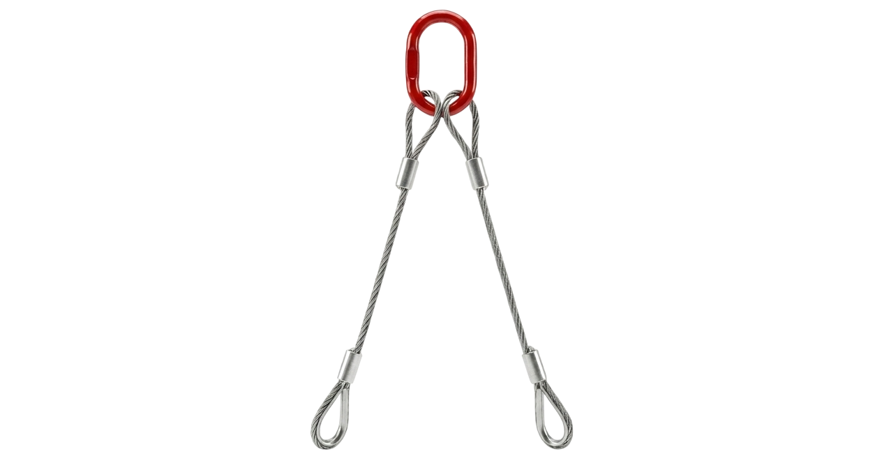 Two Leg Steel Wire Rope Sling